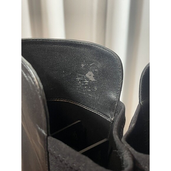 Stuart Weitzman Schizo Black Leather Over The Knee Boot Sz 4 New W/Out Tag - Picture 12 of 12